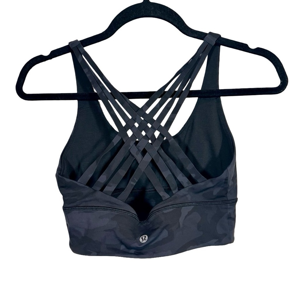 Lululemon Free To Be Moved BraIn Incognito Camo Multi Grey W2BJAS - Picture 6 of 8